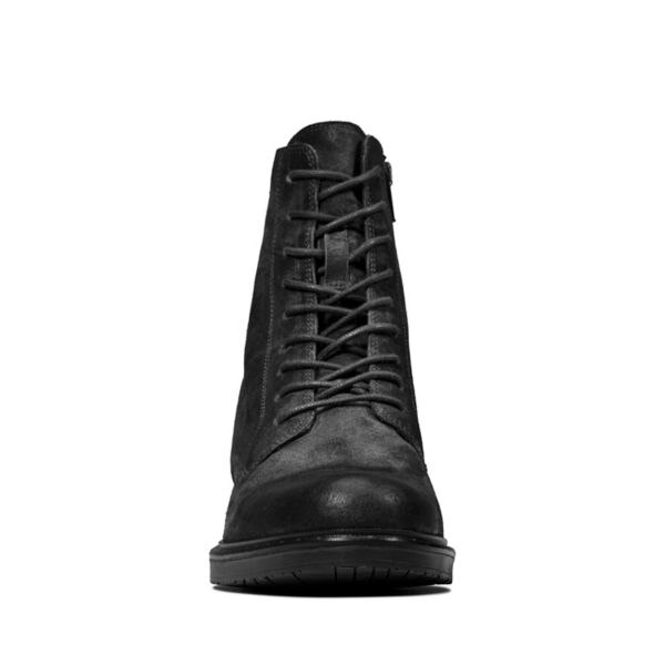 Clarks Womens Jenna Lace Ankle Boots Black | UK-8170659